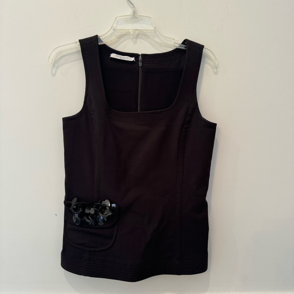 GENNY BLACK SEQUIN TOP